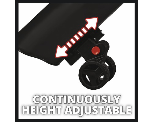 Höhenverstellbare Transportkarre mit Rädern