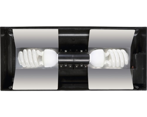 Aquariumabdeckung mit zwei Leuchtstoffröhren