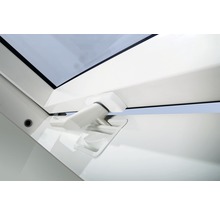 Detailansicht eines Dachfensters mit Griff