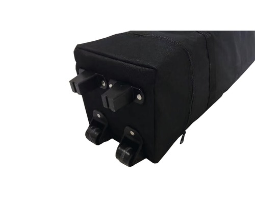 Schwarze Tragetasche mit Rollen