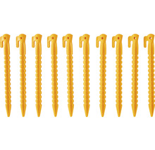 Zehn Kunststoff-Heringe für Camping und Outdoor-Aktivitäten