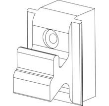 Schematische Darstellung einer Befestigungsklammer
