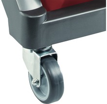 Rolle eines Transportwagens mit Feststellbremse