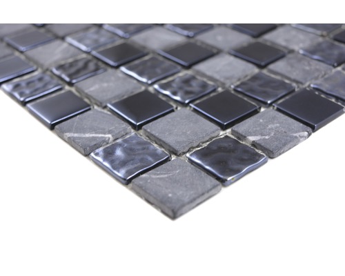 Mosaikfliese aus Glas und Stein