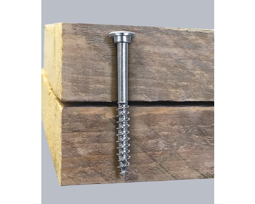 Holzschraube mit Senkkopf auf Holz