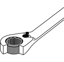 Gabel-Ringschlüssel mit Ratsche WGB, 22 mm-thumb-3