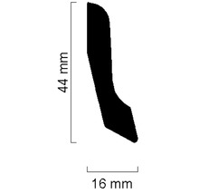 Sockelleiste SF 266 Fichte/Kiefer roh 16x44 mm L:2400 mm-thumb-1