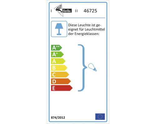 Energielabel für Leuchtmittel