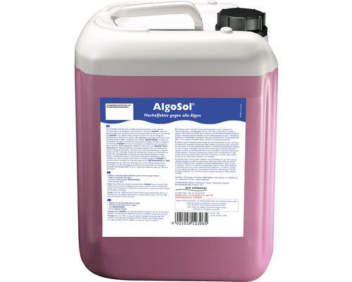Kanister mit Algenmittel zur Teichreinigung