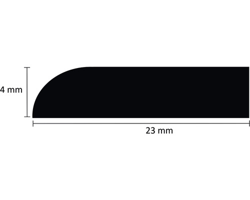 Profilleiste mit den Maßen 4 mm x 23 mm