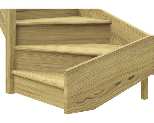 Holztreppe mit drei Stufen