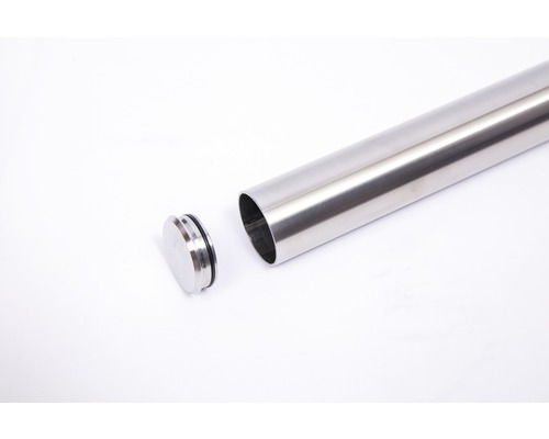 Edelstahlrohr mit Verschlusskappe