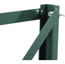 Detailansicht einer Metallkonstruktion für den Garten