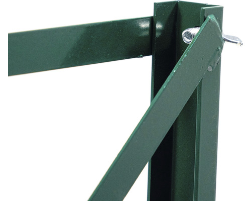 Detailansicht einer Metallkonstruktion für den Garten