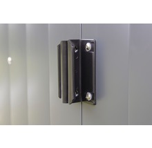 Gerätehaus SPACEMAKER Metall 194x188x185 cm grau