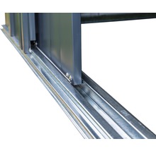 Gerätehaus SPACEMAKER Metall 194x188x185 cm grau