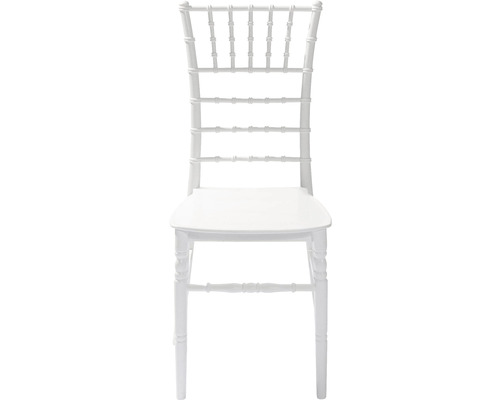 Weißer Chiavari Stuhl mit Sprossenlehne