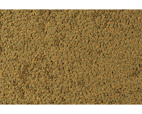 Nahaufnahme von Fischfutterpellets