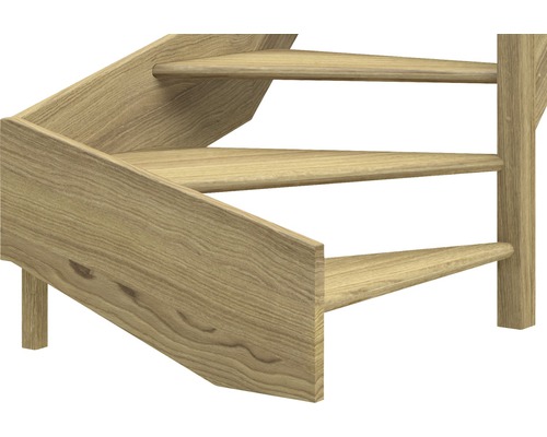 Holztreppe Detailansicht