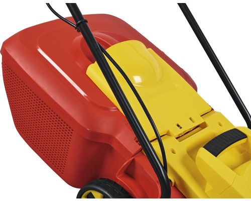 Aufsicht auf einen Rasenmäherfangkorb