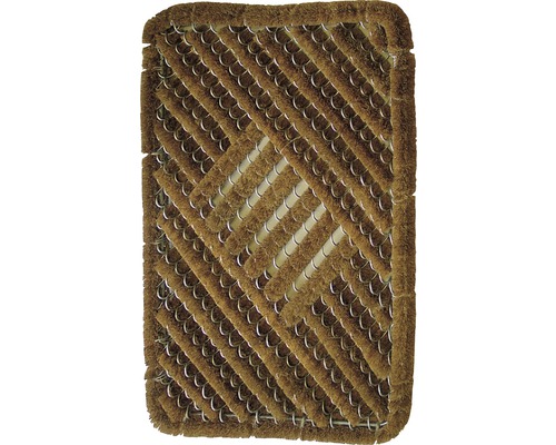 Fußmatte aus Kokosfasern mit Metallrahmen