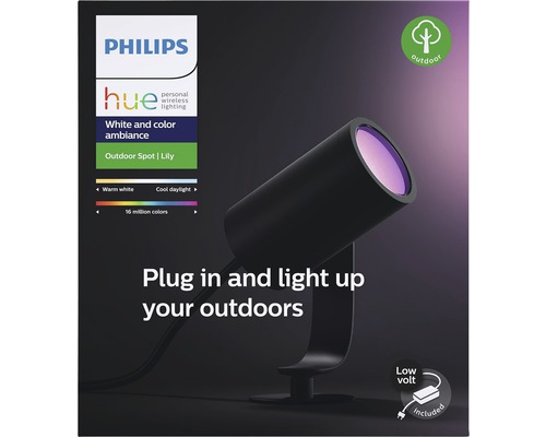 Philips Hue Lily Outdoor Spot zur Außenbeleuchtung