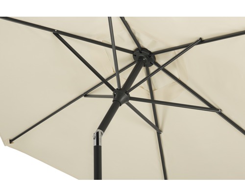 Detailansicht Innenseite Sonnenschirm mit Streben