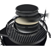 Holzkohlegriller Tenneker® Eclipse schwarz mit 2 Grillebenen und Plattform System-thumb-4
