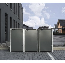 Mülltonnenbox HIDE Kunststoff 182x63,4x115,2 cm grau