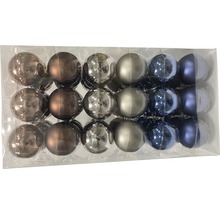 Verpackung mit Weihnachtskugeln