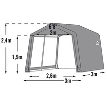 Gerätehaus ShelterLogic Shed-in-a-Box 300x300 cm grau-thumb-5