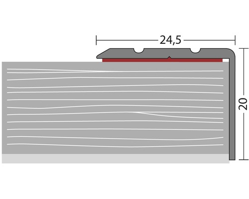 Profil Abschlussprofil mit den Maßen 24,5 mal 20