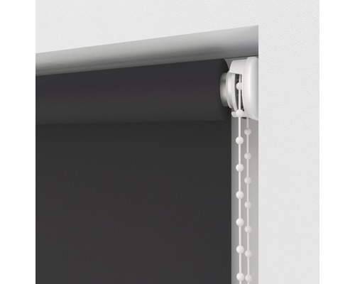 Dunkelgraues Rollo mit Kettenzug