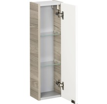 Offener schmaler Bad-Hängeschrank mit zwei Glasböden