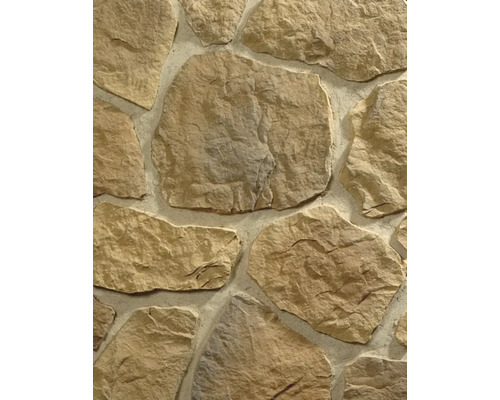 Beton Verblendstein Klimex Nevada 7,0x21,5 cm braun;beige Unregelmäßige Steinwandverkleidung für den Innen- und Außenbereich