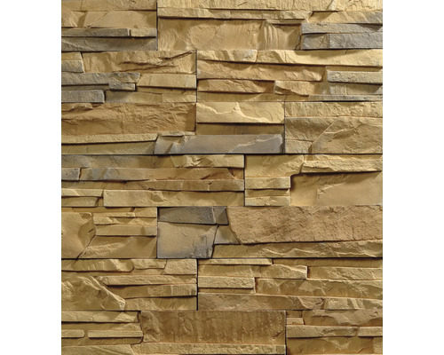 Beton Verblendstein Klimex Colorado 9,0x17,5-39,0 cm braun nuanciert Wandverkleidung aus Steinimitat