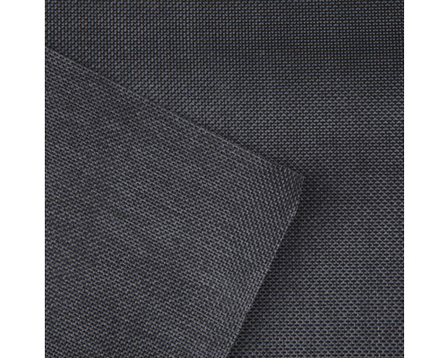 Nahaufnahme eines dunkelgrauen Bezugsstoffs mit feiner Textur