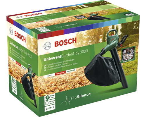 Bosch UniversalGardenTidy 3000 Gartensauger Verpackung