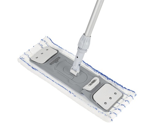 Flachwischer mit Teleskopstiel und Mikrofaserbezug