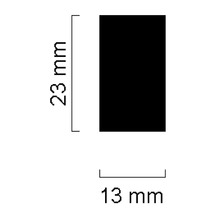 Abmessungen: 23 mm x 13 mm