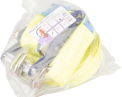 Spanngurt aus Polyester, sechs Meter lang, mit Haken