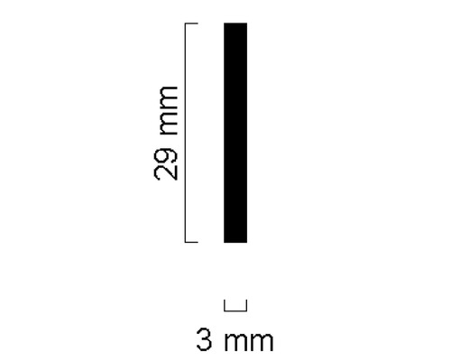 Abmessungen: 29 mm x 3 mm
