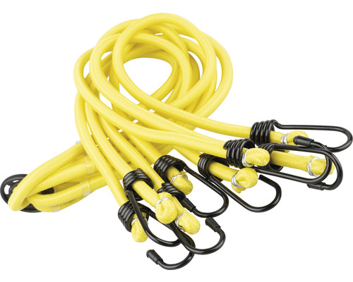 Gelbe Gepäckspanner mit Haken