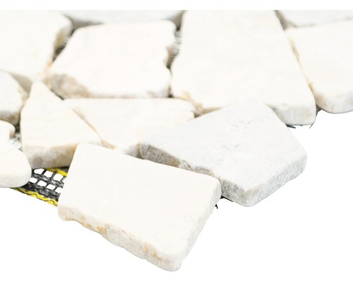 Marmor Mosaikfliese auf einem Netz