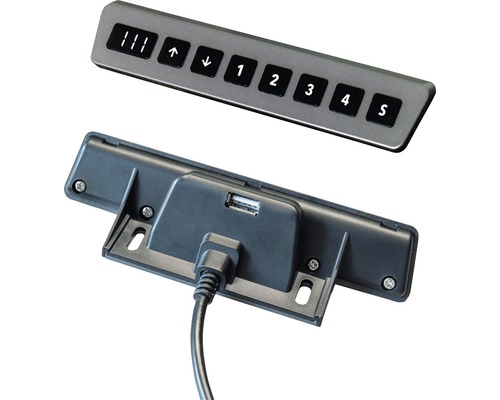 Bedienungselement für höhenverstellbaren Schreibtisch mit USB-Anschluss