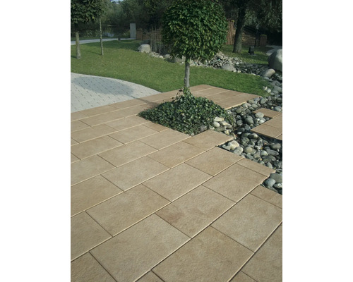 Beton Terrassenplatte iStone Basic ocker-gelb-rosè 60x40x4cm