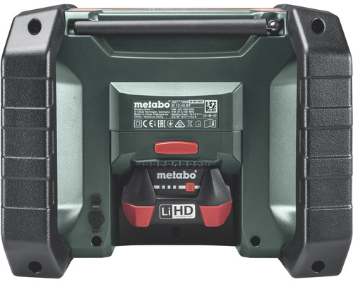 Metabo R 12-18 BT Baustellenradio Rückansicht