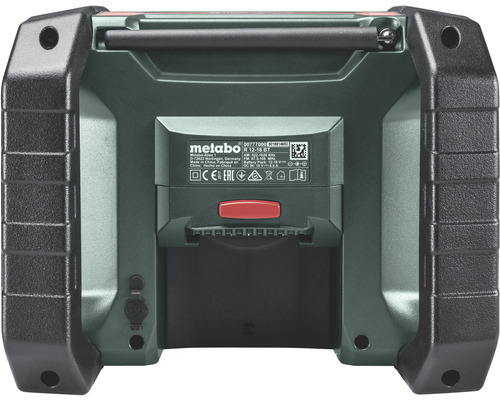 Metabo Baustellenradio Rückansicht
