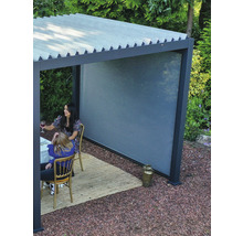 Pergola, Pavillon, auch als Terrassenüberdachung geeignet 3 x 4 m mit Lamellendach inkl. Beschattung anthrazit-thumb-4 Pergola, Pavillon, auch als Terrassenüberdachung geeignet 3 x 4 m mit Lamellendach inkl. Beschattung anthrazit-thumb-4