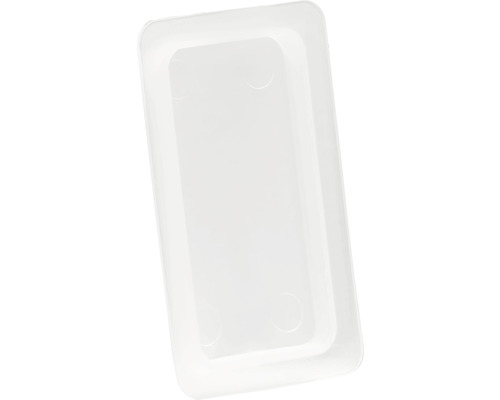 Leere weiße Kunststoffschale